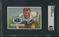 1951 BOWMAN FOOTBALL #96 ERNIE STAUTNER RC SGC 6 EX-MT HOF ROOKIE