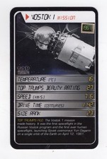 Top Trumps Card. Space - Yuri Gagarin and spaceship Vostok 1