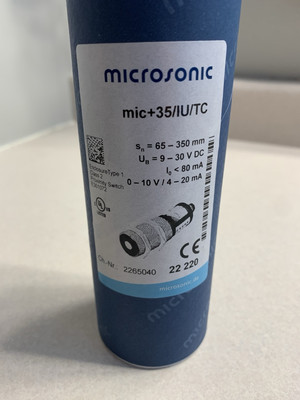 BRAND NEW, MICROSONIC MIC+35/IU/TC MIC+ULTRASONIC SENSOR