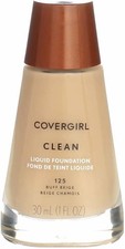 Covergirl Clean Liquid Foundation 125 Buff Beige Discontinued Original Formula