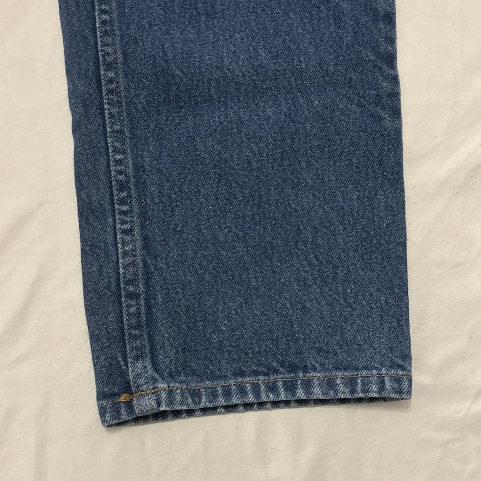 LL Bean Jeans Mens 35x30 Blue Relaxed Fit Denim Zip Fly 100% Cotton Classic ✅Y2K - Image 4 of 4