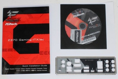 ASRock Fatal1ty Z370 Gaming-ITX/ac - SET Handbuch ATX Shield Treiber CD (#39550)