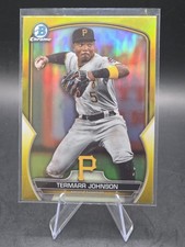 Termarr Johnson 2023 Bowman Draft Chrome Yellow Refractor /75 #BDC-65 Pirates