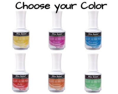Mia Secret Glaze Gel Highly-Pigmented Nail Polish- HEMA Free - Choose your Color