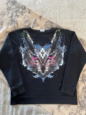 Vintage Marcelo Burlon Black Lechuza Auga Ho