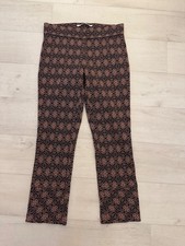 RAFFAELLO ROSSI Toni 7/8 Stretch Hose 38 blau Muster orange cropped Schlupfhose