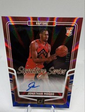 2024-25 Panini Donruss- Jonathan Mogbo- Signature Series Red Laser /25 #SS-JMR