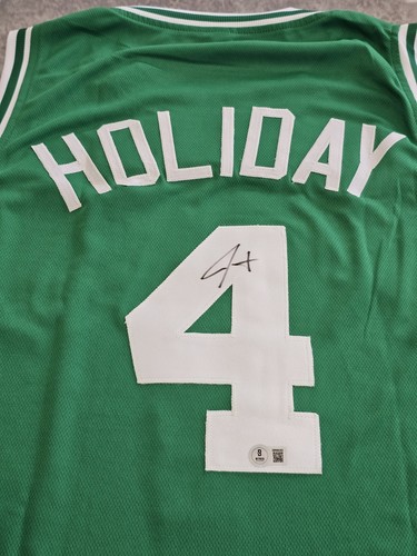 Jrue Holiday Autographed Signed Boston Celtics / Jersey Beckett Green Custom Jersey 