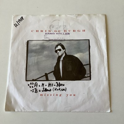 Chris de Burgh: Missing You / The Risen Lord - 1988 7 Single A&M Records