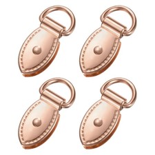 4-Pack Metal Bag Side Clip Buckle Suspension Clasp D-ring Rose Gold 