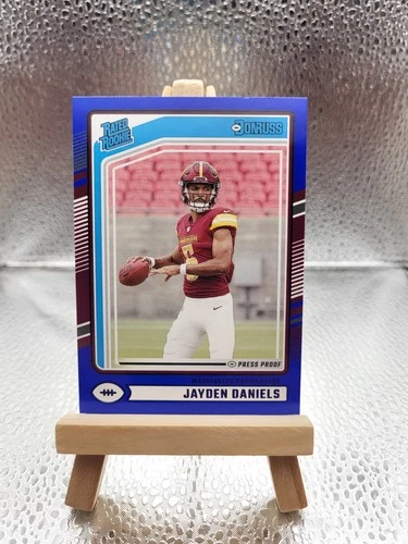 2024 Panini Donruss - Rated Rookie Jayden Daniels #389 Blue Press Proof (RC)