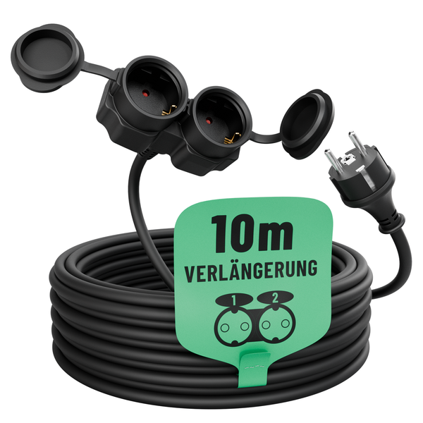 Greate 10M Outdoor VerläNgerungskabel AußEn Stromkabel Garten Kabel IP44-image