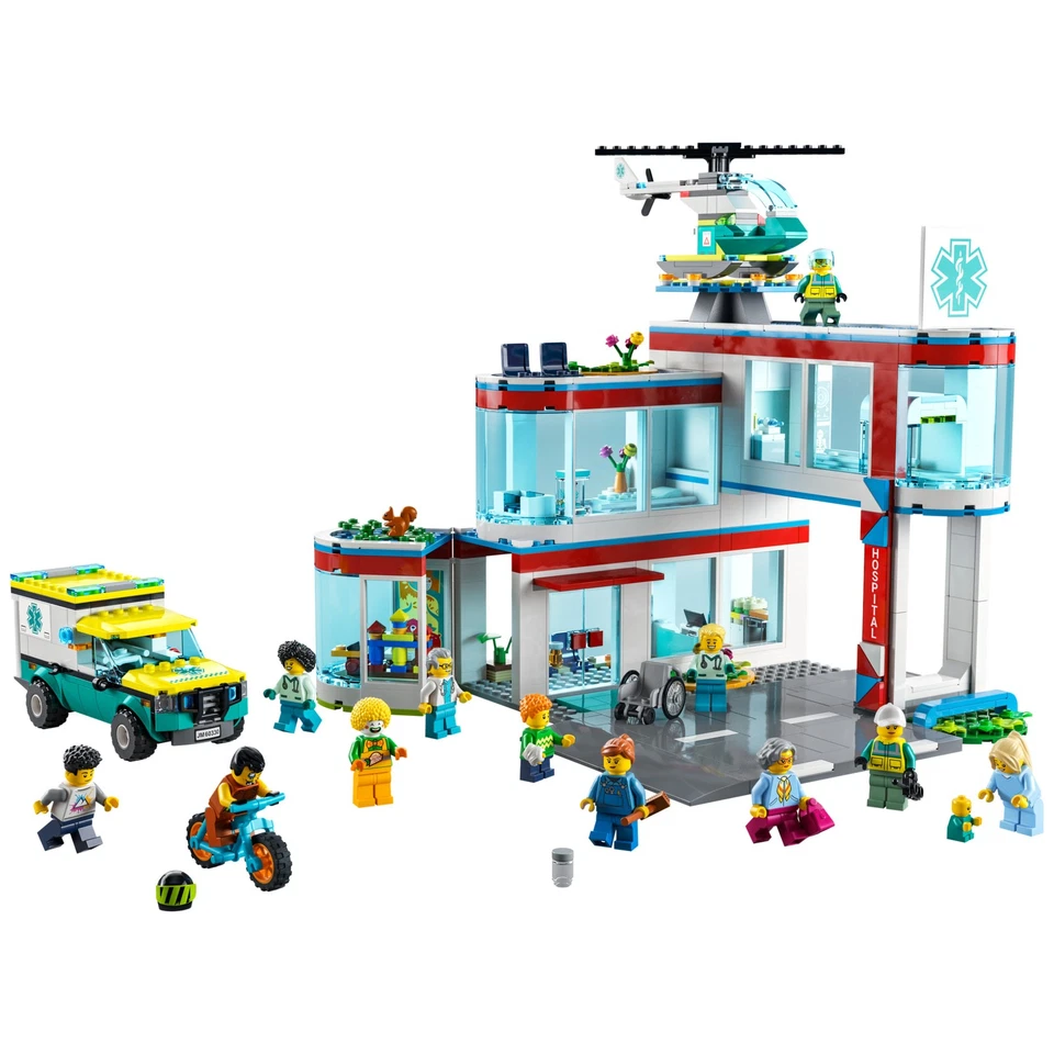 LEGO Town Sets: City 60330 Hospital NEW *Rough Shape* - Image 4 of 4