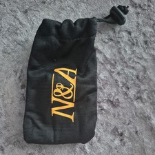 Snooker Pool Small Black Drawstring Accessory Pouch Bag. Ball/chalks/tips etc