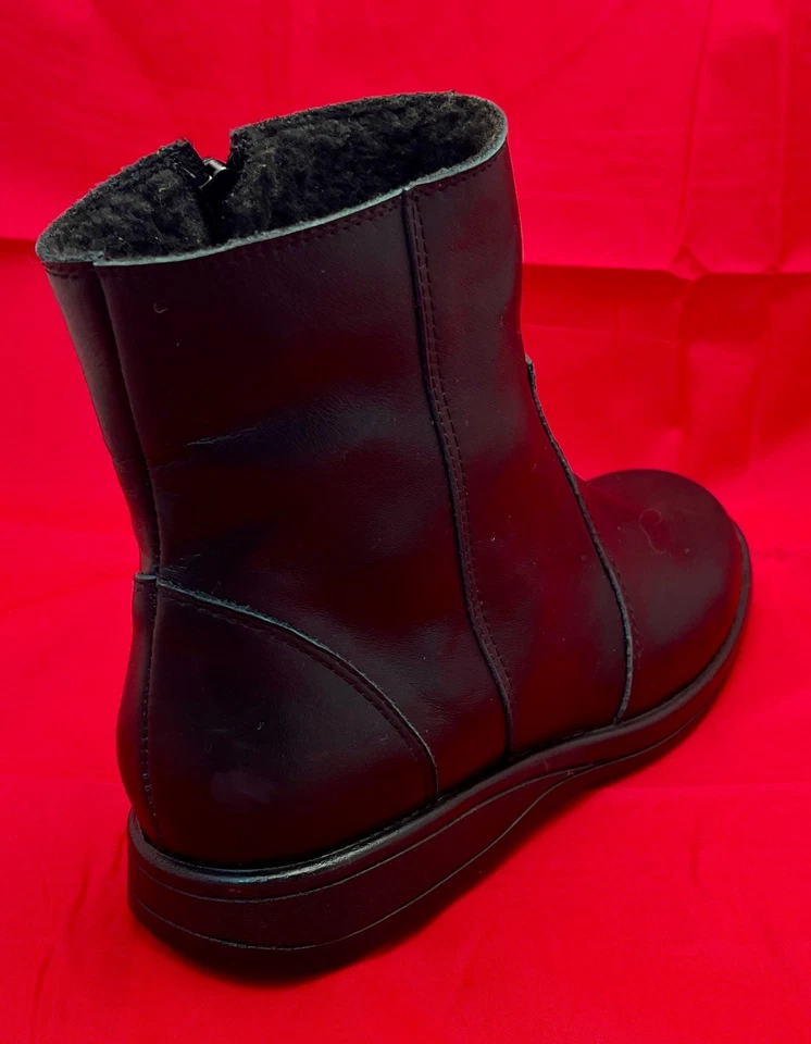 Botines Hechos a Mano en México EE. UU. Talla 7 Negros con Cremallera Interior con Forro Completo Foto 3 de 4