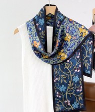 100 Mulberry Silk Scarf 150X16CM Women's Long Double sided Printed Scarf new