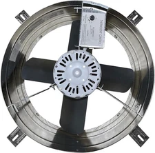 iLiving ILG8G14-12T Automatic Gable Mount Attic Ventilator Fan with Silver 