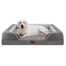 Orthopedic Dog Bed for Extra Large Dogs 45x35 Inch, Waterproof Supportive Egg...