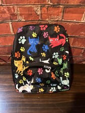 Rainbow Cat Backpack, Boys Or Girls for Preschool Kindergarten with Chest Strap