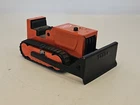 Vintage Pressed Steel Orange Mini Tonka Caterpillar Bulldozer Tractor W/ Tracks