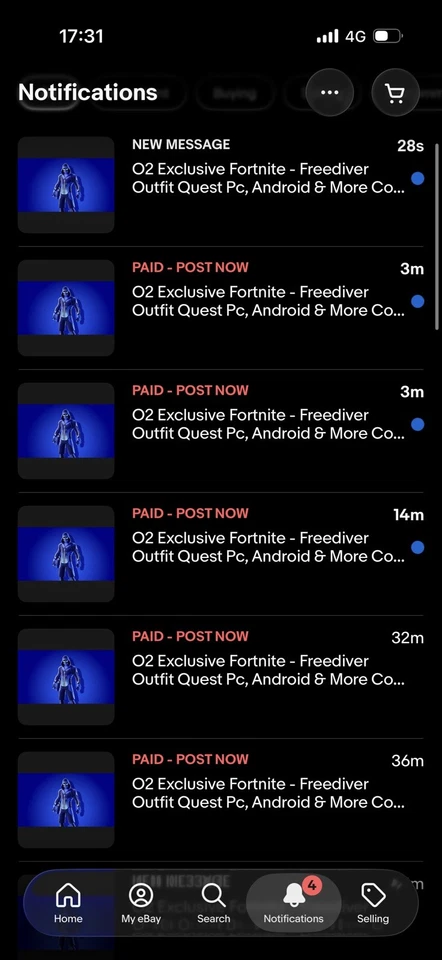 O2 Exclusive Fortnite - Freediver Outfit Quest Pc, Android e altro codice - Immagine 2 di 4