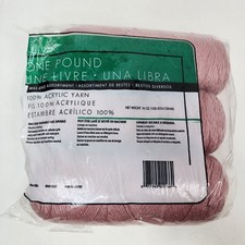 Mill-End Yarn One Pound Pink Dusty Rose Seale...