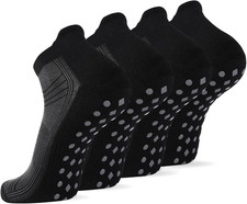 Non Slip Grip Socks for Men,Grippy Socks for Hospital Pilates  Cushioned