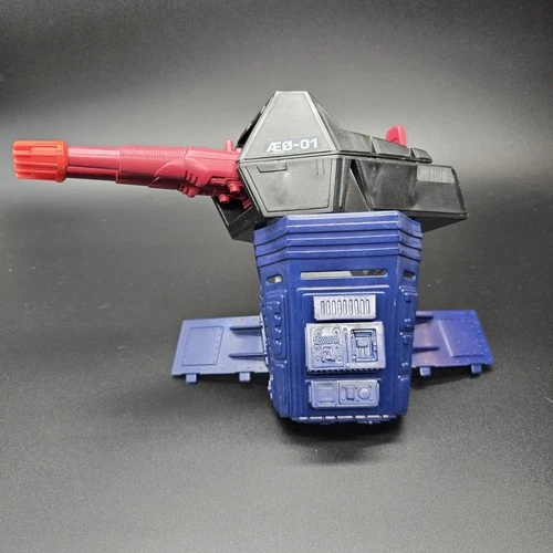 Gi Joe 1986 GI Joe Cobra Terror Drome Main Turret Base Cannon Gun Unbroken Parts
