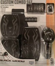 Black Widow Custom Combo Set Pedal Pads Shift Knob Boot Kit 16022w Manual