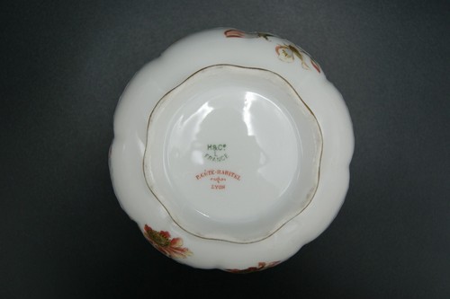 y. 1891 HAVILAND & CO SUGAR BOWL FLORAL SCHLEIGER ? LIMOGES PORCELAIN FRANCE - Picture 8 of 22