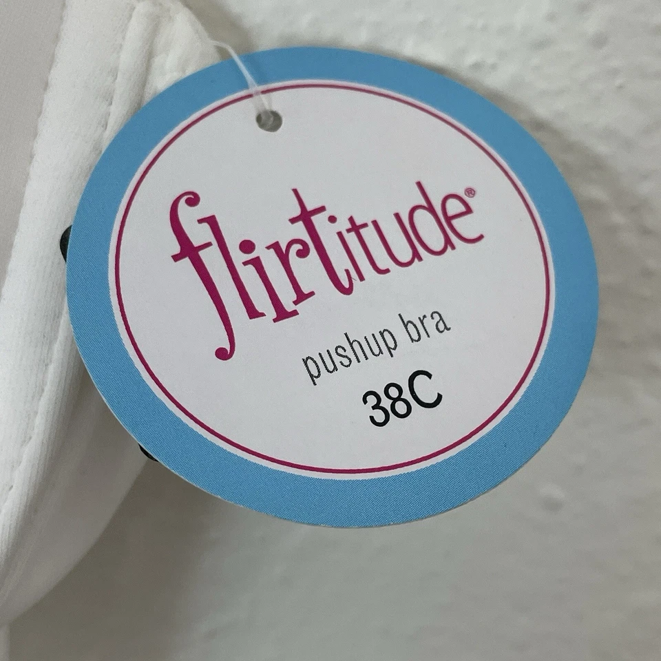 Sujetador push up Flirtitude blanco 38C con aros acolchado NUEVO LEER Foto 2 de 4