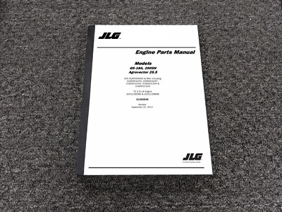 JLG G5-18A 2505H Agrovector 25.5 Telehandler Engine Parts Catalog Manual
