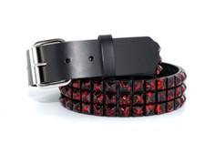 95600 - Unisex Halloween Walking Zombie Red Blood Splatter Studded Punk Belt