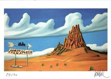 EX-LIBRIS LE DESERT AUX NUAGES  NUMEROTE ET SIGNE DE LOUSTAL NEUF
