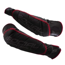 Social Paintball SMPL Protective Gear Elbow Pads BLACK RED M/L Medium/Large