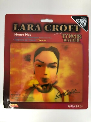 Lara Croft 3D Kuss Tomb Raider Mousepad Merchandising NEU OVP sehr selten 