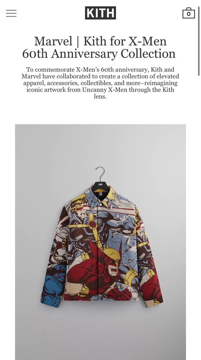 SDCC Marvel X Kith X-Men Tapestry Coaches Jacket XL NEW | eBay SDCC Marvel X Kith X-Men Tapestry Coaches Jacket XL NEW | eBay