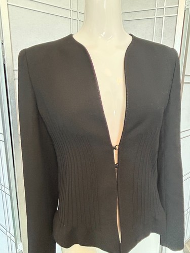 Vintage Valentino Crepe Fitted Evening Jacket