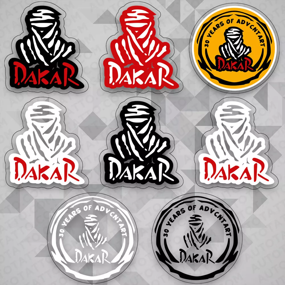 Dakar Rally Racing Sport Car Logo Sticker Vinyl 3D Decal Stripes Decorate  GIft