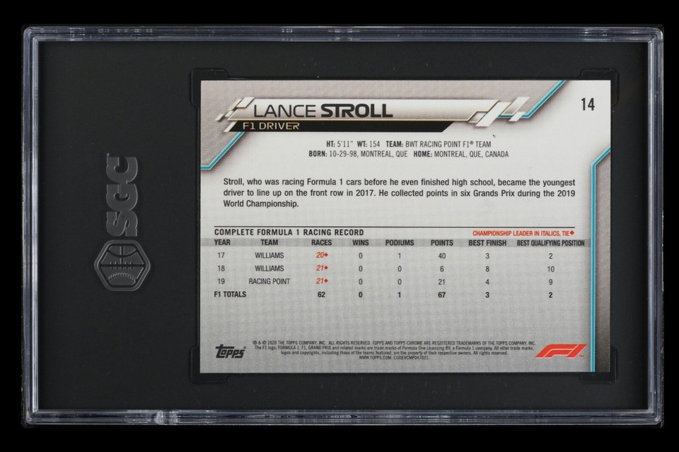 Carte à Collectionner 2023 Topps Chrome F1 Sapphire - Lance Stroll #44 Rouge /5 - Near Mint