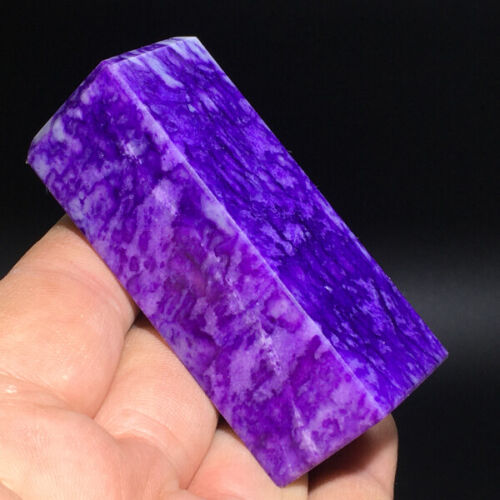 128g Rare Chinese Peach blossom stone Pure Hand-Carved Double-sided Seal Stam