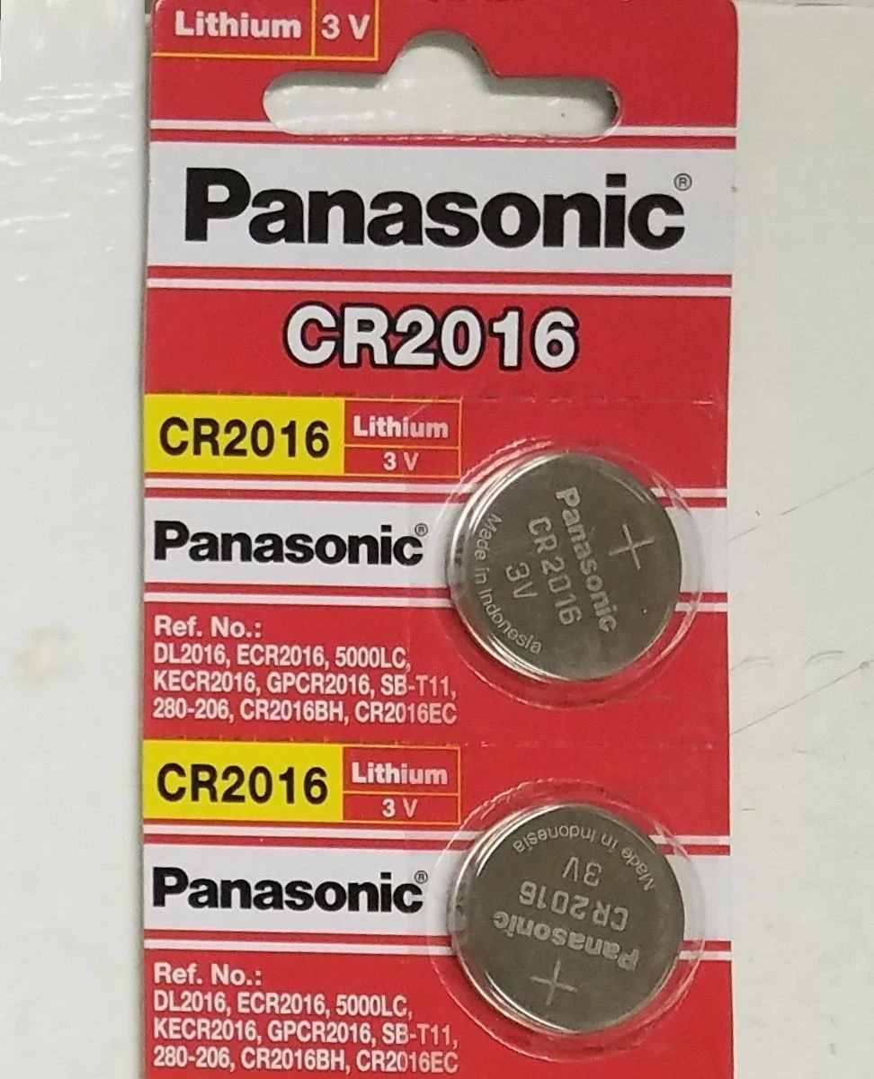 2 x PANASONIC CR 2016 CR2016 CR2016 LITHIUM COIN CELL Button Battery Exp  2030