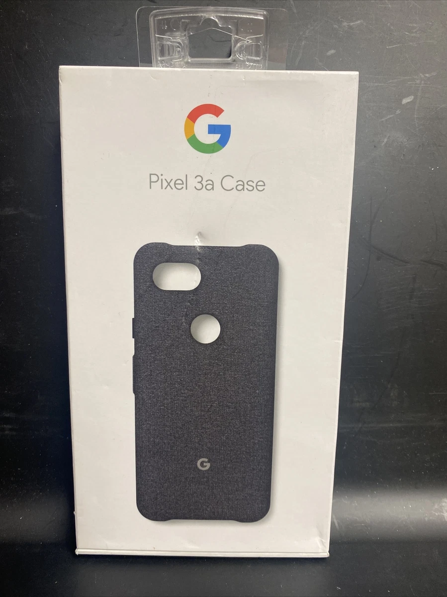 Google Pixel 3a Case Carbon Black Fabric GA00790 Factory Sealed