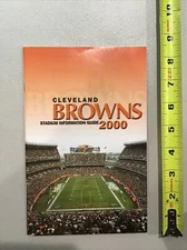 2000 Coeveland Browns Football Stadium Information Guide Program