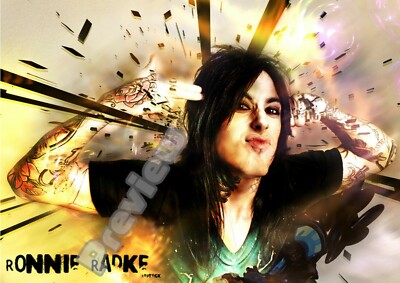 FALLING IN REVERSE RONNIE RADKE MUSIKER NEUE KUNST Druck Poster Wandbild A4 