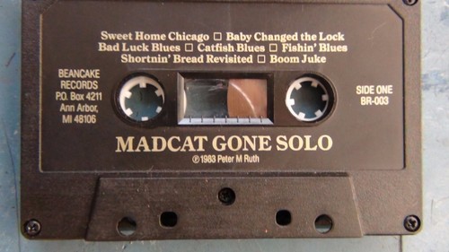 Peter Madcat Ruth (Master Harmonica Player) Very rare cassette MADCAT GONE SOLO - Picture 3 of 10