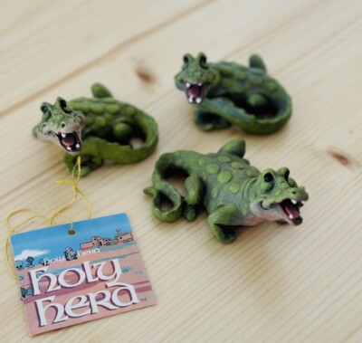 Pete Apsit Holy Herd 3 Piece Alligator Figurine Set - New In Box