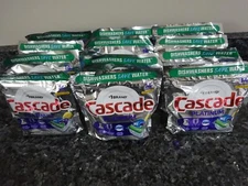 168 Cascade Platinum LEMON Scent Dishwasher Detergent Tabs (12 packs of 14 tabs)