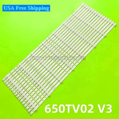 LED Backlight Strips For SONY KDL-65W857C KDL-65W809C 650TV02 V3 T650HVF05.1