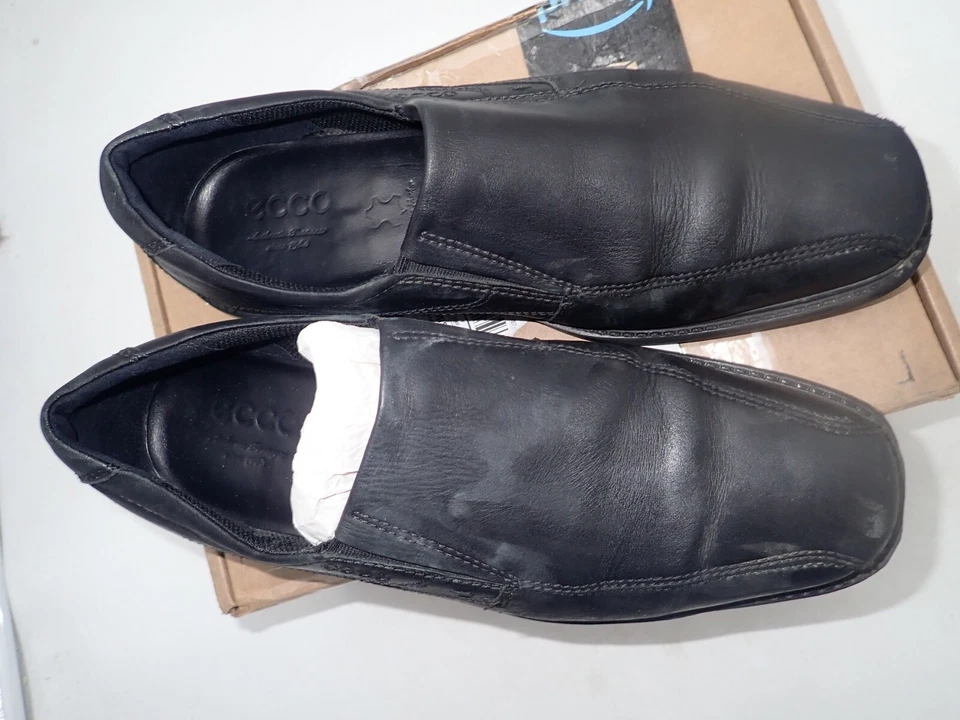 Ecco Men's New Jersey Leather Loafer, Men's Size 43 EU or size 9 M, Black - Image 3 of 4